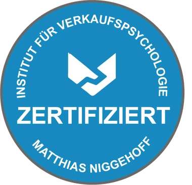 Siegel: Institut für Verkaufspsychologie – zertifiziert